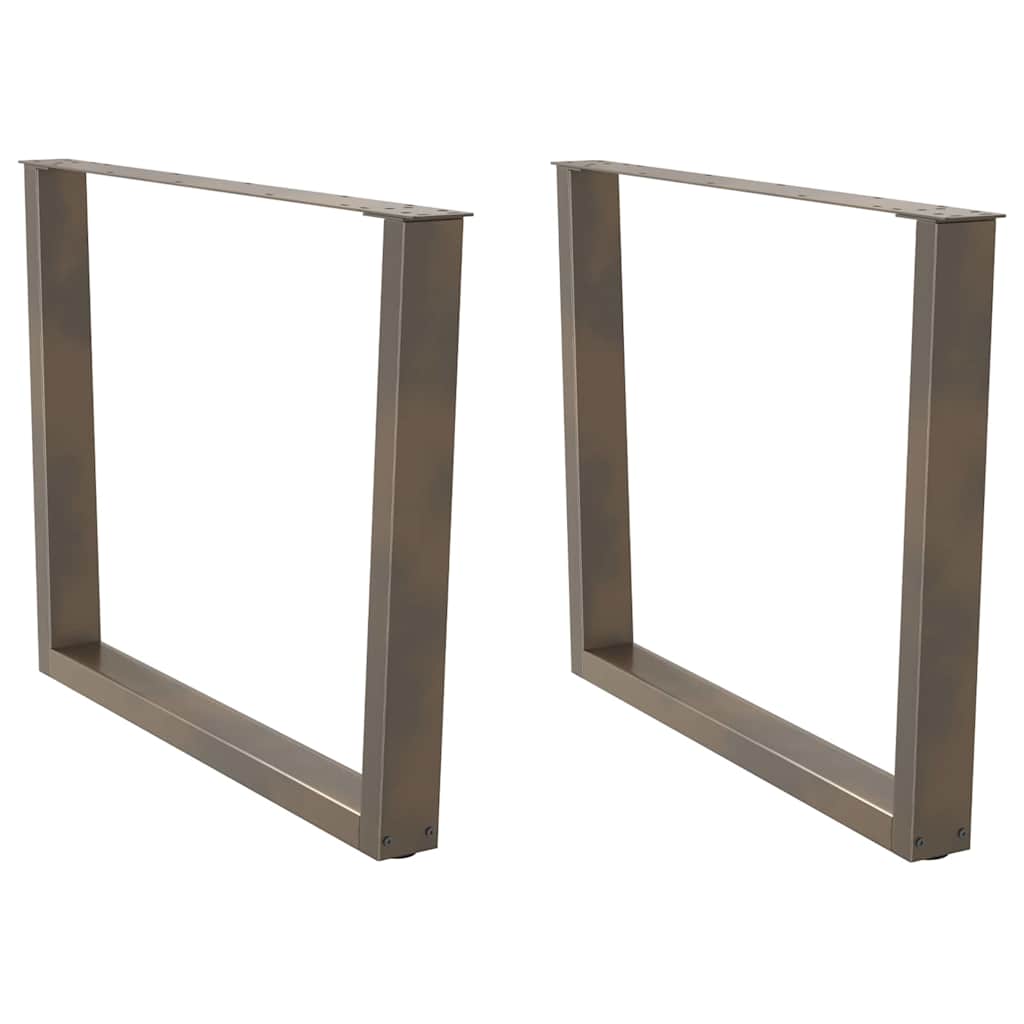 vidaXL Picioare de masă în formă de V, 2 buc., oțel natural, 100 x (72-73,3) cm vidaXL Picioare de masă în formă de V, 2 buc., oțel natural, 100 x (72-73,3) cm