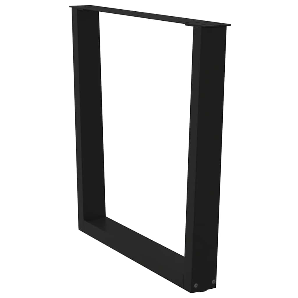 vidaXL Picioare de masă în formă de V, 3 buc., negru, 80x(72-73,3) cm, oțel