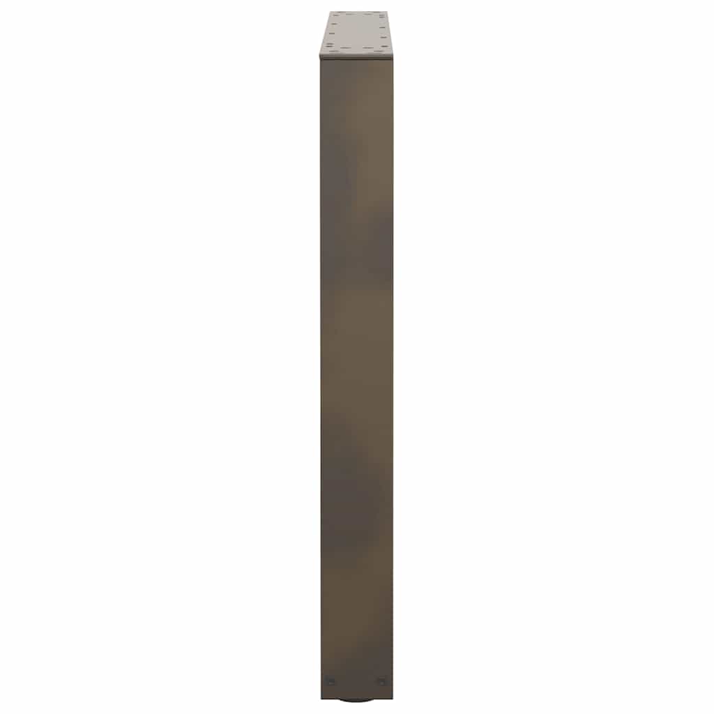vidaXL Picioare de masă în formă de V, 3 buc., oțel natural, 80x(72-73,3) cm