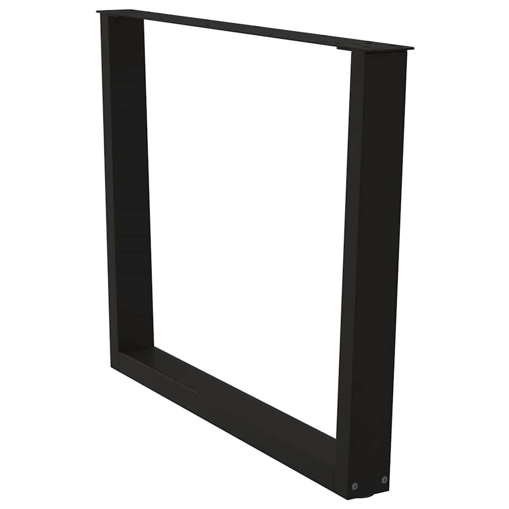 vidaXL Picioare de masă în formă de V, 3 buc., negru, 100 x (72-73,3) cm, oțel
