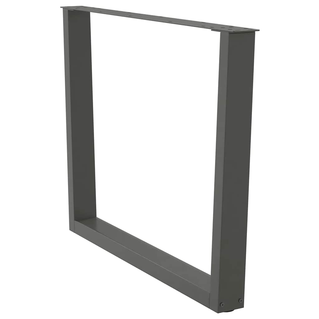 vidaXL Picioare de masă în formă de V, 3 buc., antracit, 100x(72-73,3) cm, oțel