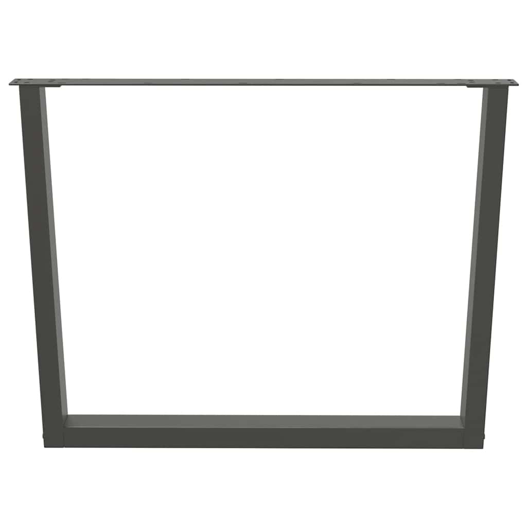 vidaXL Picioare de masă în formă de V, 3 buc., antracit, 100x(72-73,3) cm, oțel