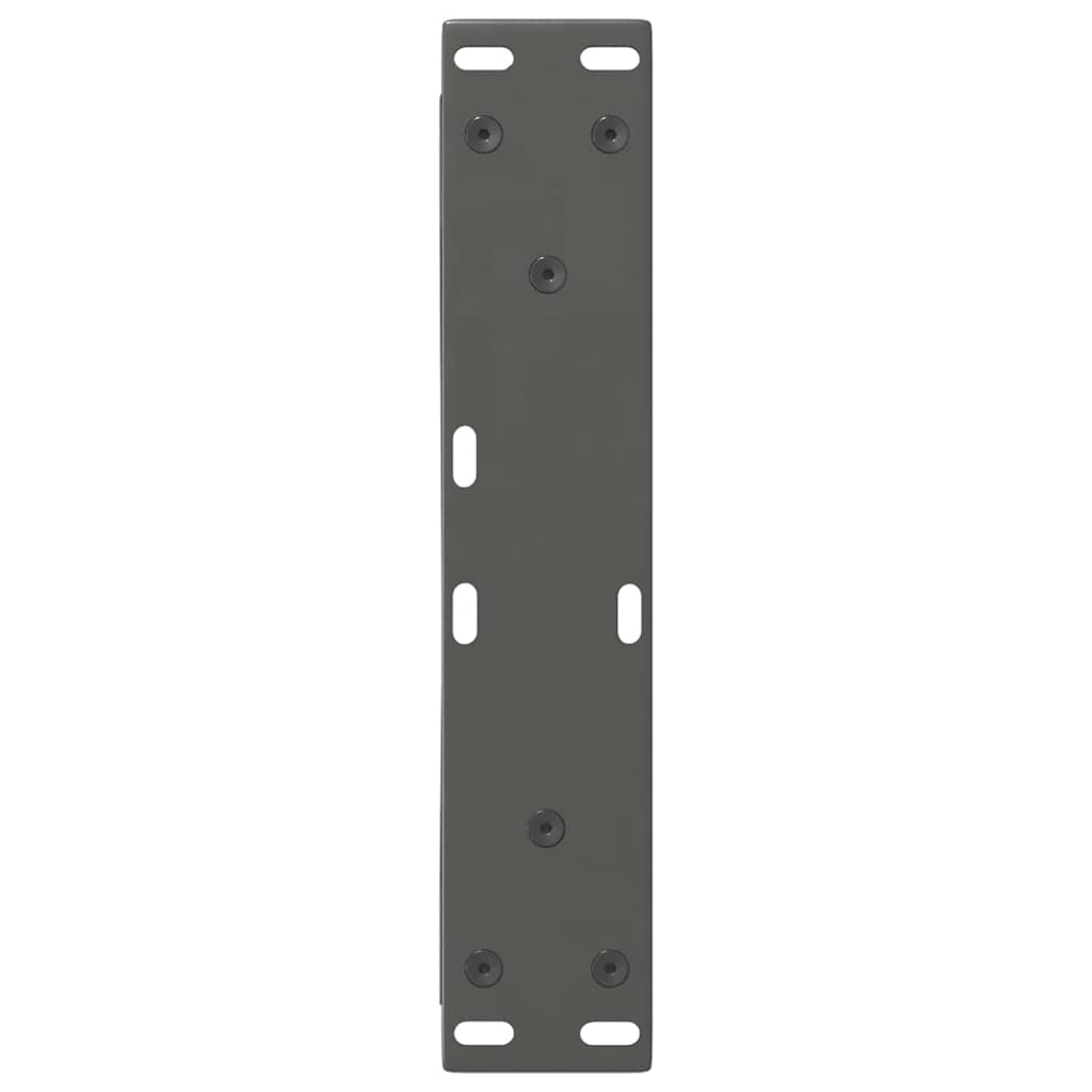 vidaXL Picioare pentru măsuță de cafea, 2 buc., antracit, 30x(30-31,3) cm, oțel