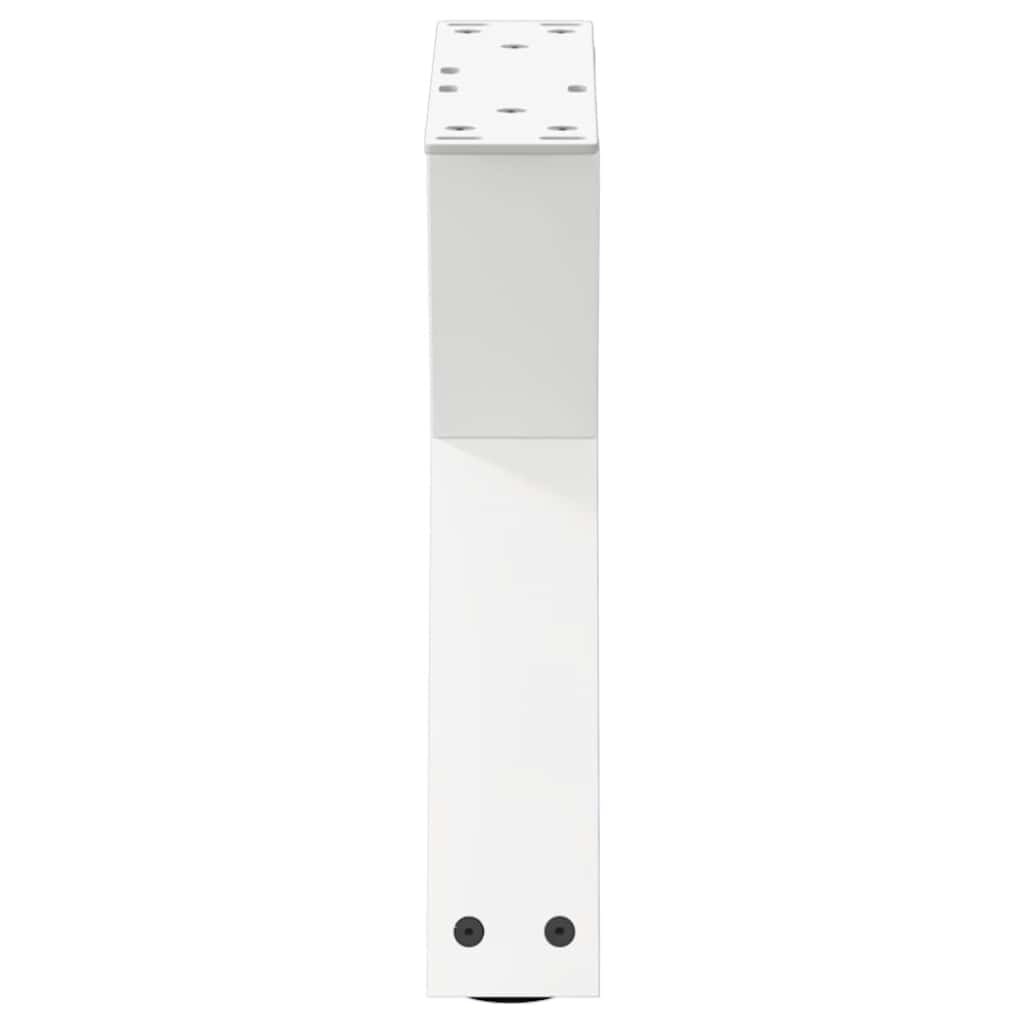 vidaXL Picioare pentru măsuță de cafea, 2 buc., alb, 40x(30-31,3) cm, oțel
