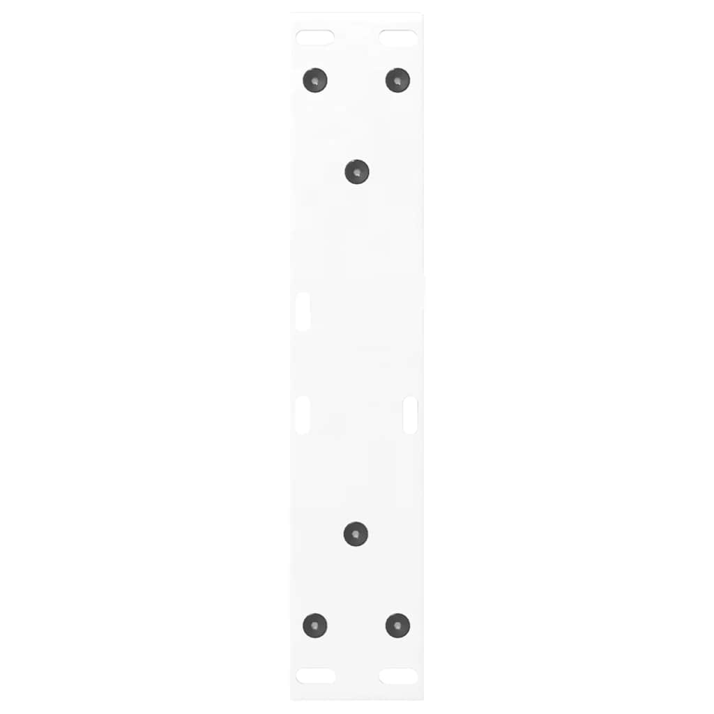 vidaXL Picioare pentru măsuță de cafea, 2 buc., alb, 40x(30-31,3) cm, oțel
