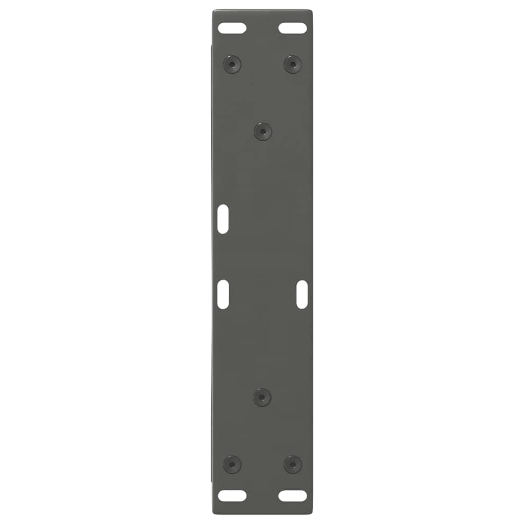 vidaXL Picioare pentru măsuță de cafea, 2 buc., antracit, 40x(30-31,3) cm, oțel