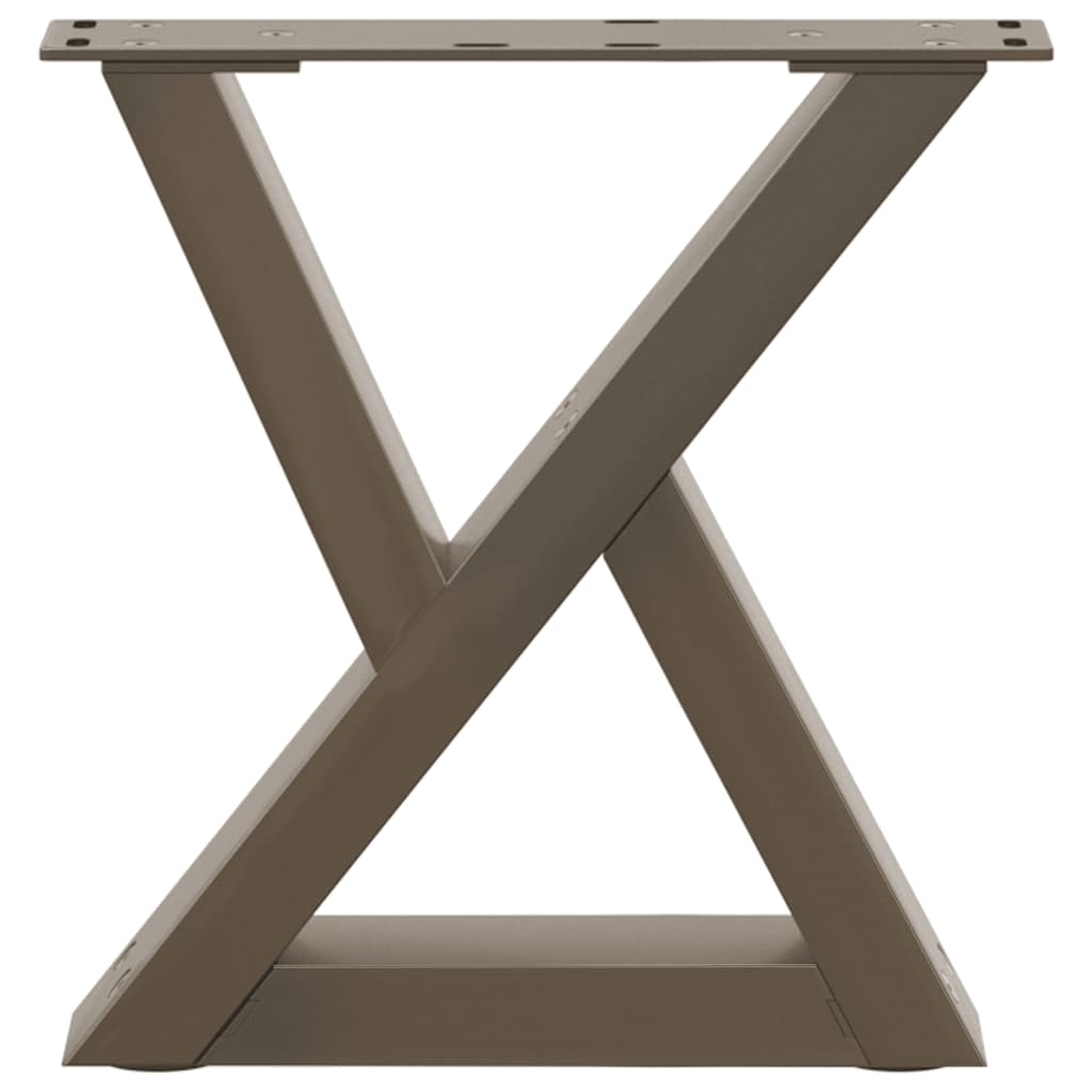 vidaXL Picioare pentru măsuță de cafea, 2 buc., oțel natural, 40x(30-31,3) cm vidaXL Picioare pentru măsuță de cafea, 2 buc., oțel natural, 40x(30-31,3) cm