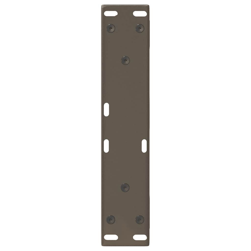 vidaXL Picioare pentru măsuță de cafea, 2 buc., oțel natural, 40x(30-31,3) cm vidaXL Picioare pentru măsuță de cafea, 2 buc., oțel natural, 40x(30-31,3) cm