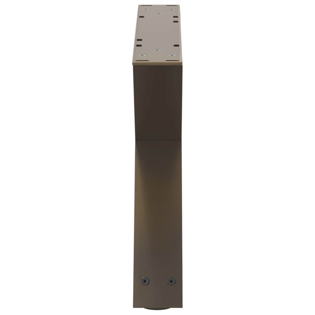 vidaXL Picioare pentru măsuță de cafea, 2 buc., oțel natural, 50x(30-31,3) cm vidaXL Picioare pentru măsuță de cafea, 2 buc., oțel natural, 50x(30-31,3) cm