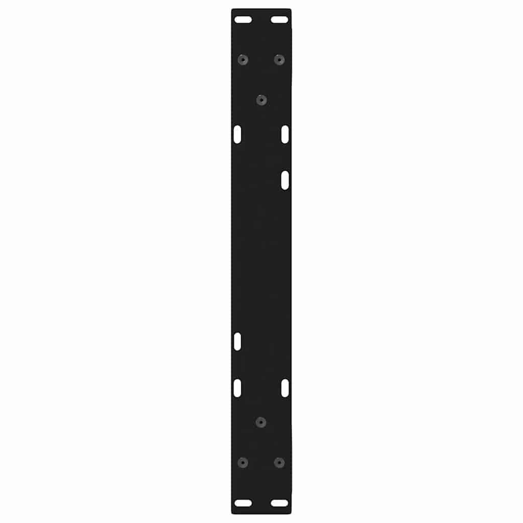 vidaXL Picioare pentru măsuță de cafea, 2 buc., negru, 60x(30-31,3) cm, oțel vidaXL Picioare pentru măsuță de cafea, 2 buc., negru, 60x(30-31,3) cm, oțel