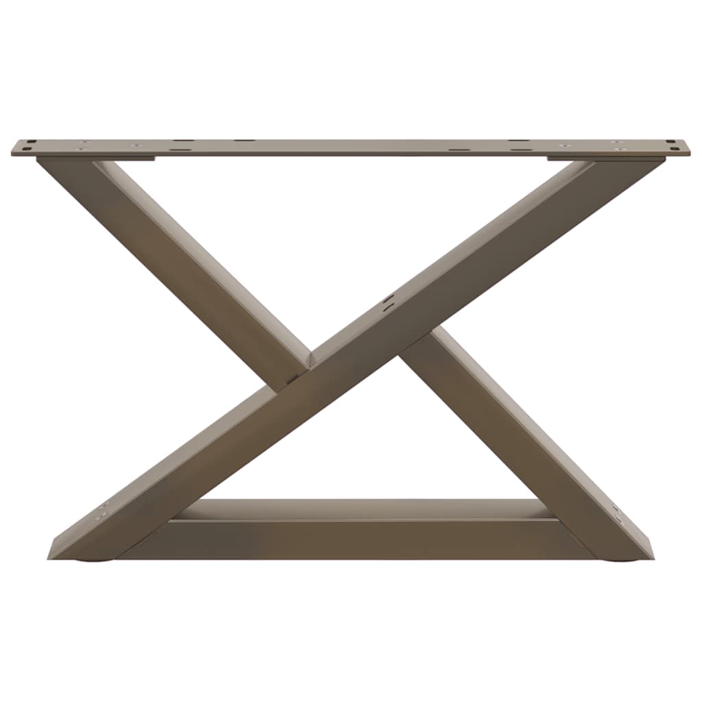 vidaXL Picioare pentru măsuță de cafea, 2 buc., oțel natural, 60 x (30-31,3) cm vidaXL Picioare pentru măsuță de cafea, 2 buc., oțel natural, 60 x (30-31,3) cm