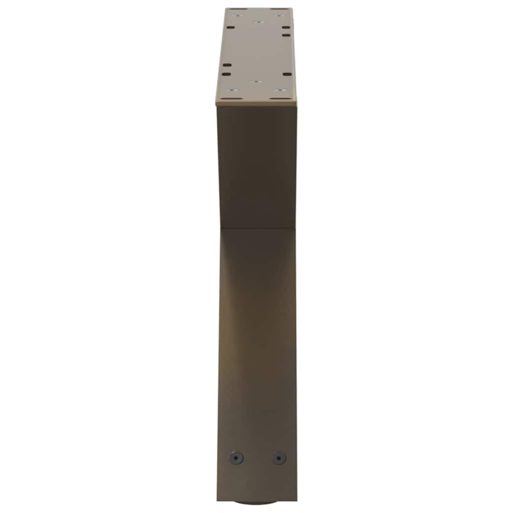 vidaXL Picioare pentru măsuță de cafea, 2 buc., oțel natural, 60 x (30-31,3) cm vidaXL Picioare pentru măsuță de cafea, 2 buc., oțel natural, 60 x (30-31,3) cm