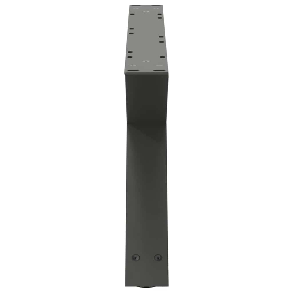 vidaXL Picioare pentru măsuță de cafea, 2 buc., antracit, 70x(30-31,3) cm, oțel