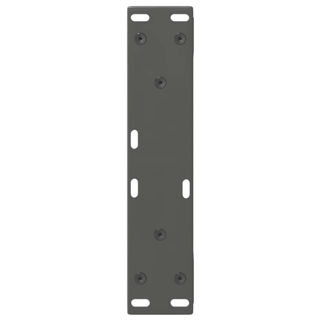 vidaXL Picioare pentru măsuță de cafea, 2 buc., antracit, 28x(42-43,3) cm, oțel