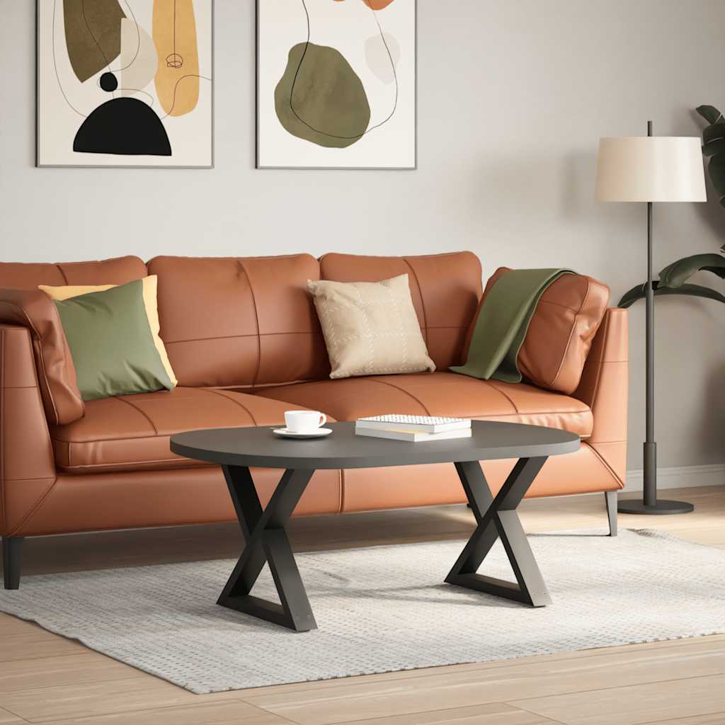 vidaXL Picioare pentru măsuță de cafea, 2 buc., antracit, 60x(42-43,3) cm, oțel vidaXL Picioare pentru măsuță de cafea, 2 buc., antracit, 60x(42-43,3) cm, oțel
