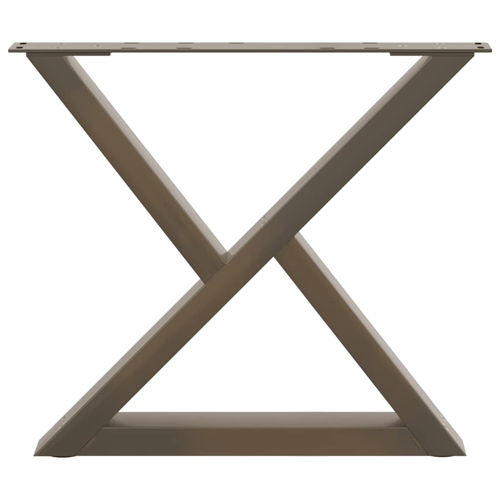 vidaXL Picioare pentru măsuță de cafea, 2 buc., oțel natural, 60 x (42-43,3) cm vidaXL Picioare pentru măsuță de cafea, 2 buc., oțel natural, 60 x (42-43,3) cm
