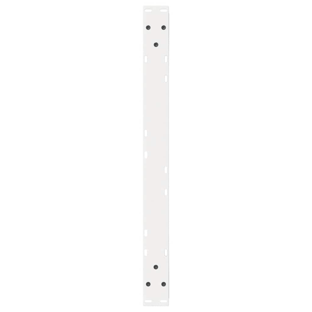 vidaXL Picioare pentru măsuță de cafea, 2 buc., alb, 70x(42-43,3) cm, oțel