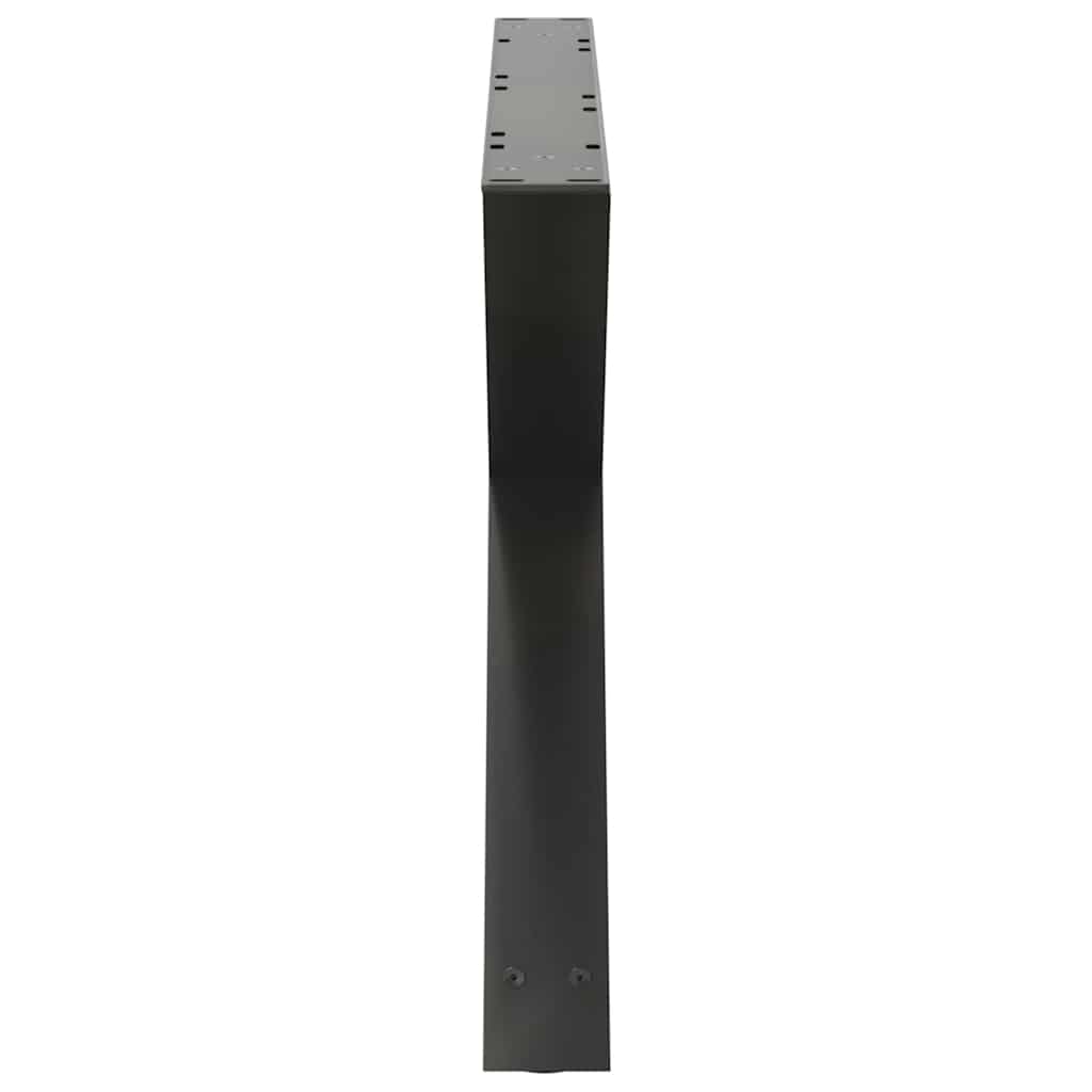vidaXL Picioare pentru măsuță de cafea, 2 buc., antracit, 70x(42-43,3) cm, oțel