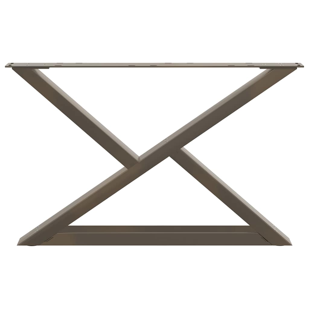 vidaXL Picioare pentru masă de cafea, 2 buc., oțel natural, 70x (42-43,3) cm vidaXL Picioare pentru masă de cafea, 2 buc., oțel natural, 70x (42-43,3) cm