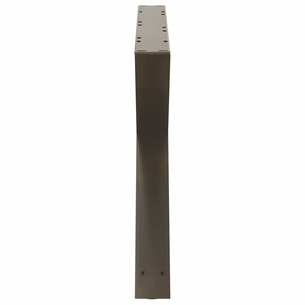 vidaXL Picioare pentru masă de cafea, 2 buc., oțel natural, 70x (42-43,3) cm vidaXL Picioare pentru masă de cafea, 2 buc., oțel natural, 70x (42-43,3) cm