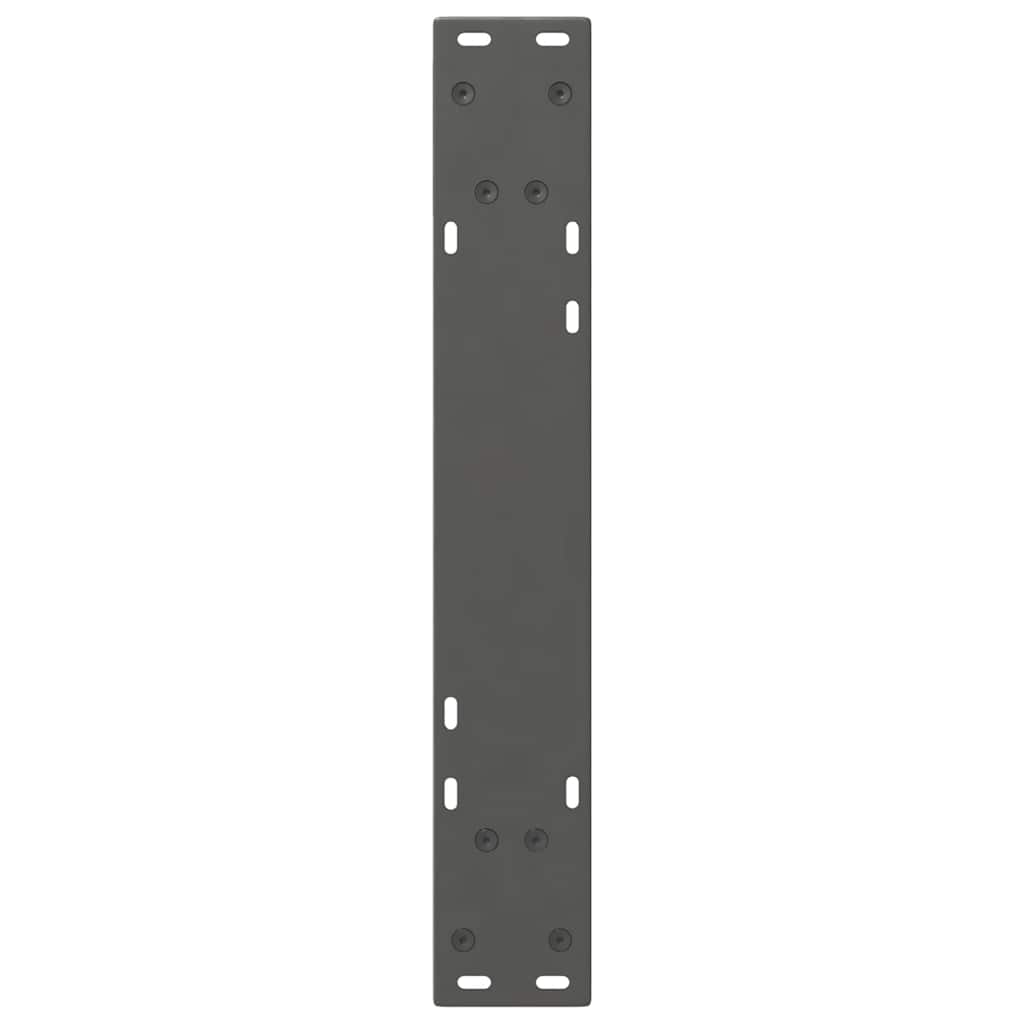vidaXL Picioare masă de sufragerie, 2 buc., antracit, 50x(72-73,3) cm, oțel