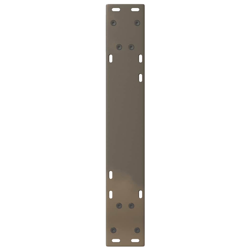 vidaXL Picioare masă de sufragerie, 2 buc., oțel natural, 60 x (72-73,3) cm