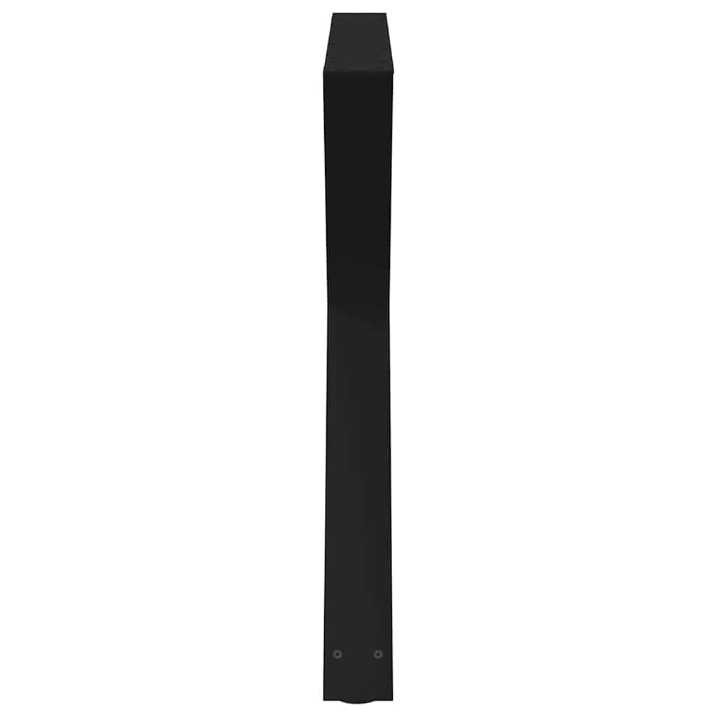 vidaXL Picioare masă de sufragerie, 2 buc., negru, 90x(72-73,3) cm, oțel vidaXL Picioare masă de sufragerie, 2 buc., negru, 90x(72-73,3) cm, oțel