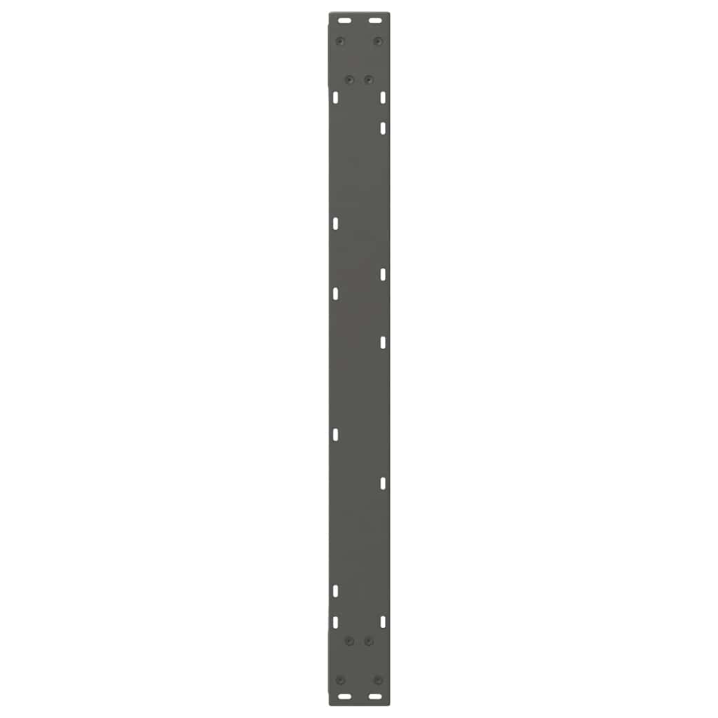 vidaXL Picioare masă de sufragerie, 2 buc., antracit, 90x(72-73,3) cm, oțel
