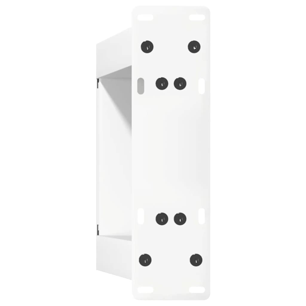 vidaXL Picioare pentru măsuță de cafea în formă de U, 2 buc., alb, 30x(30-31) cm, oțel
