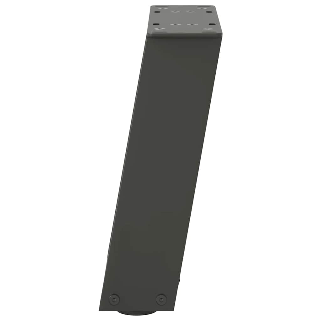 vidaXL Picioare pentru măsuță de cafea în formă de U, 2 buc., antracit, 30x(30-31) cm, oțel