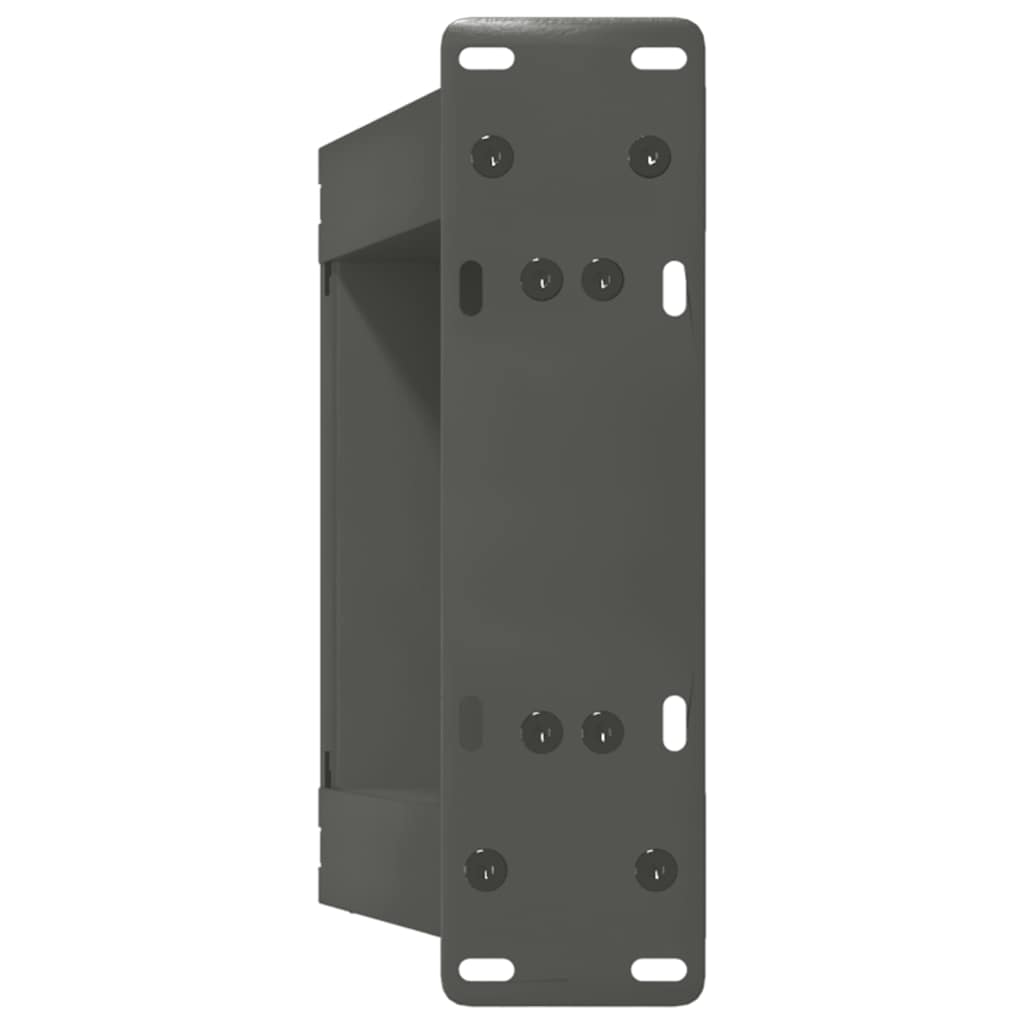 vidaXL Picioare pentru măsuță de cafea în formă de U, 2 buc., antracit, 30x(30-31) cm, oțel
