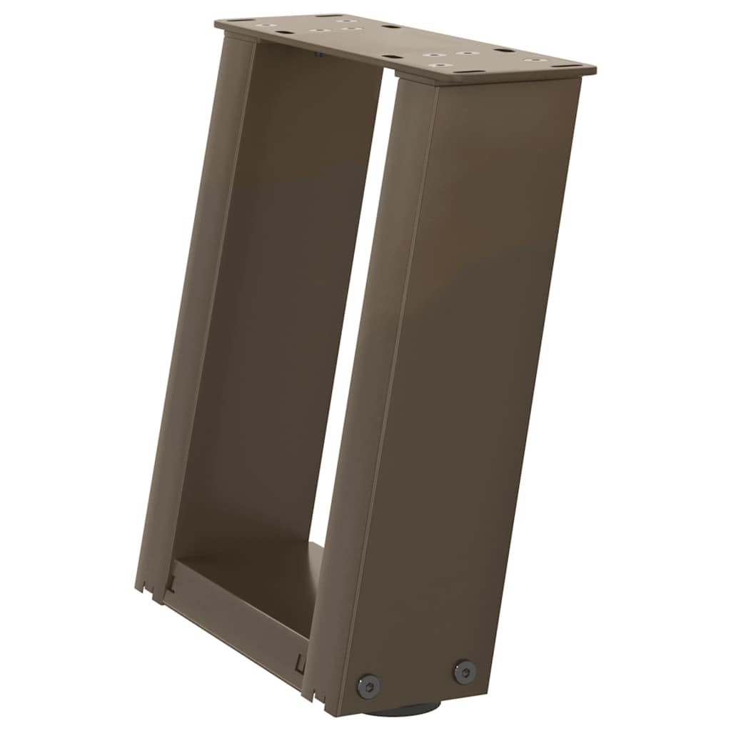 vidaXL Picioare pentru măsuță de cafea în formă de U, 2 buc., oțel natural, 30x(30-31) cm vidaXL Picioare pentru măsuță de cafea în formă de U, 2 buc., oțel natural, 30x(30-31) cm