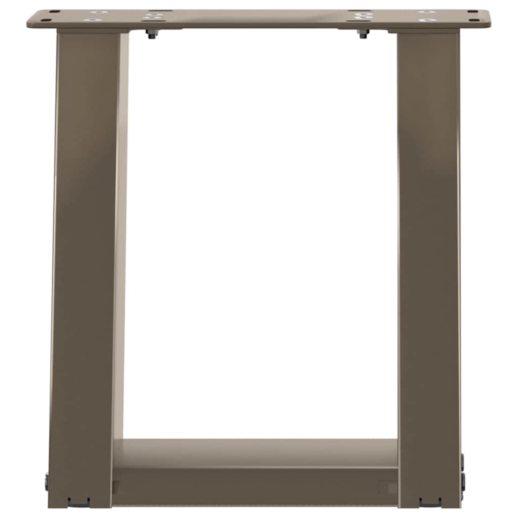 vidaXL Picioare pentru măsuță de cafea în formă de U, 2 buc., oțel natural, 30x(30-31) cm vidaXL Picioare pentru măsuță de cafea în formă de U, 2 buc., oțel natural, 30x(30-31) cm