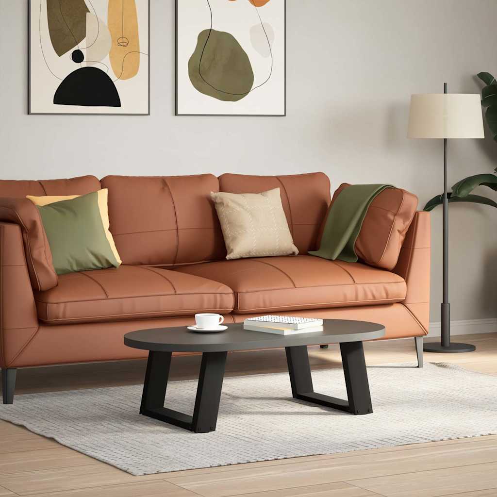vidaXL Picioare pentru măsuță de cafea în formă de U, 2 buc., negru, 40x(30-31) cm, oțel vidaXL Picioare pentru măsuță de cafea în formă de U, 2 buc., negru, 40x(30-31) cm, oțel