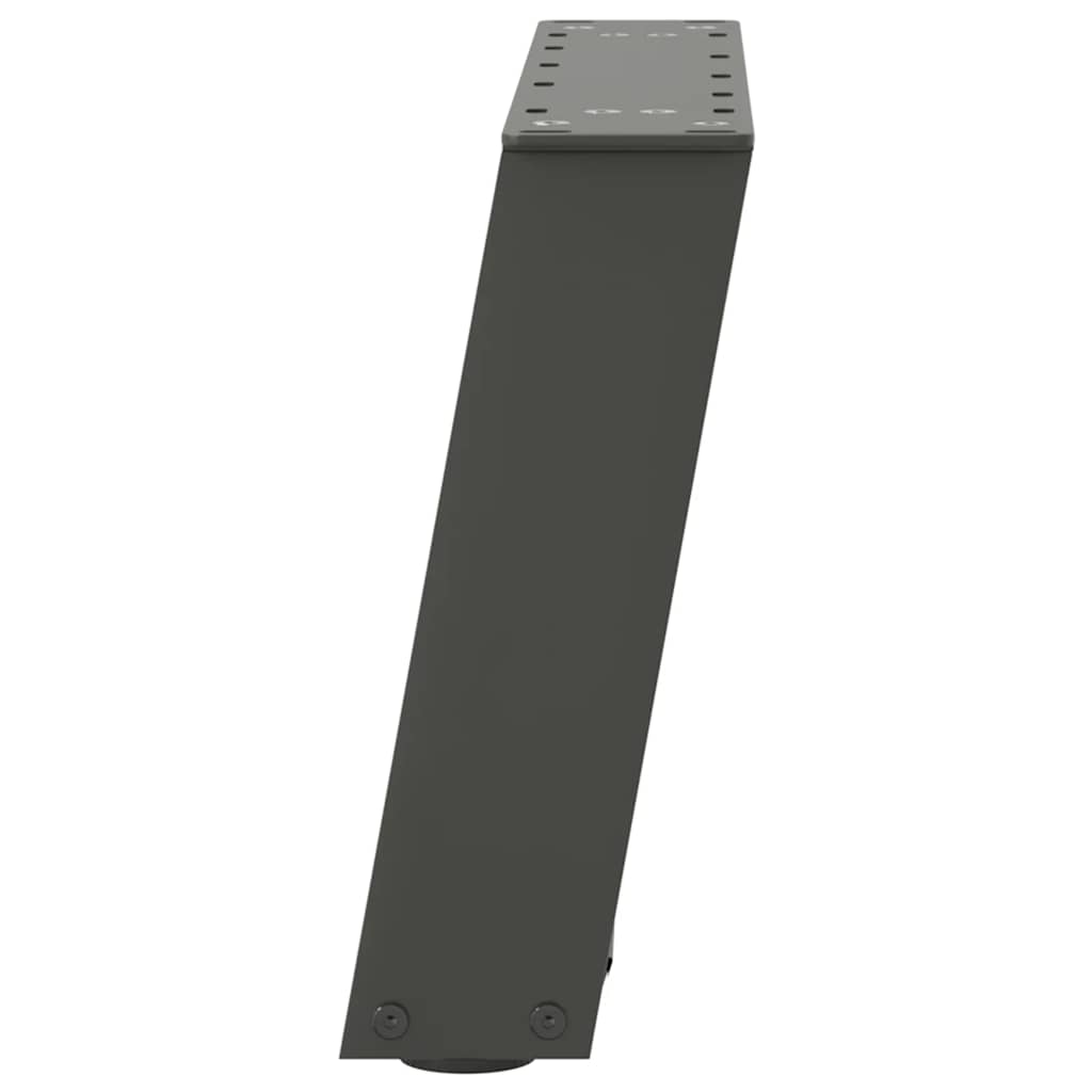vidaXL Picioare pentru măsuță de cafea în formă de U, 2 buc., antracit, 40x(30-31) cm, oțel