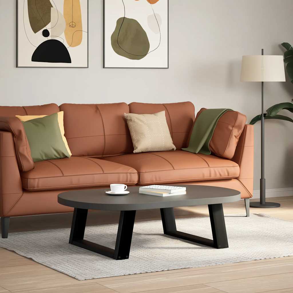 vidaXL Picioare pentru măsuță de cafea în formă de U, 2 buc., negru, 70x(30-31) cm, oțel vidaXL Picioare pentru măsuță de cafea în formă de U, 2 buc., negru, 70x(30-31) cm, oțel