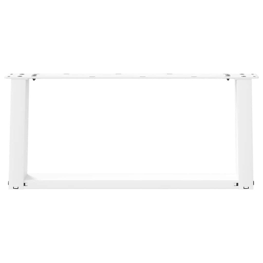 vidaXL Picioare pentru măsuță de cafea în formă de U, 2 buc., alb, 70x(30-31) cm, oțel vidaXL Picioare pentru măsuță de cafea în formă de U, 2 buc., alb, 70x(30-31) cm, oțel