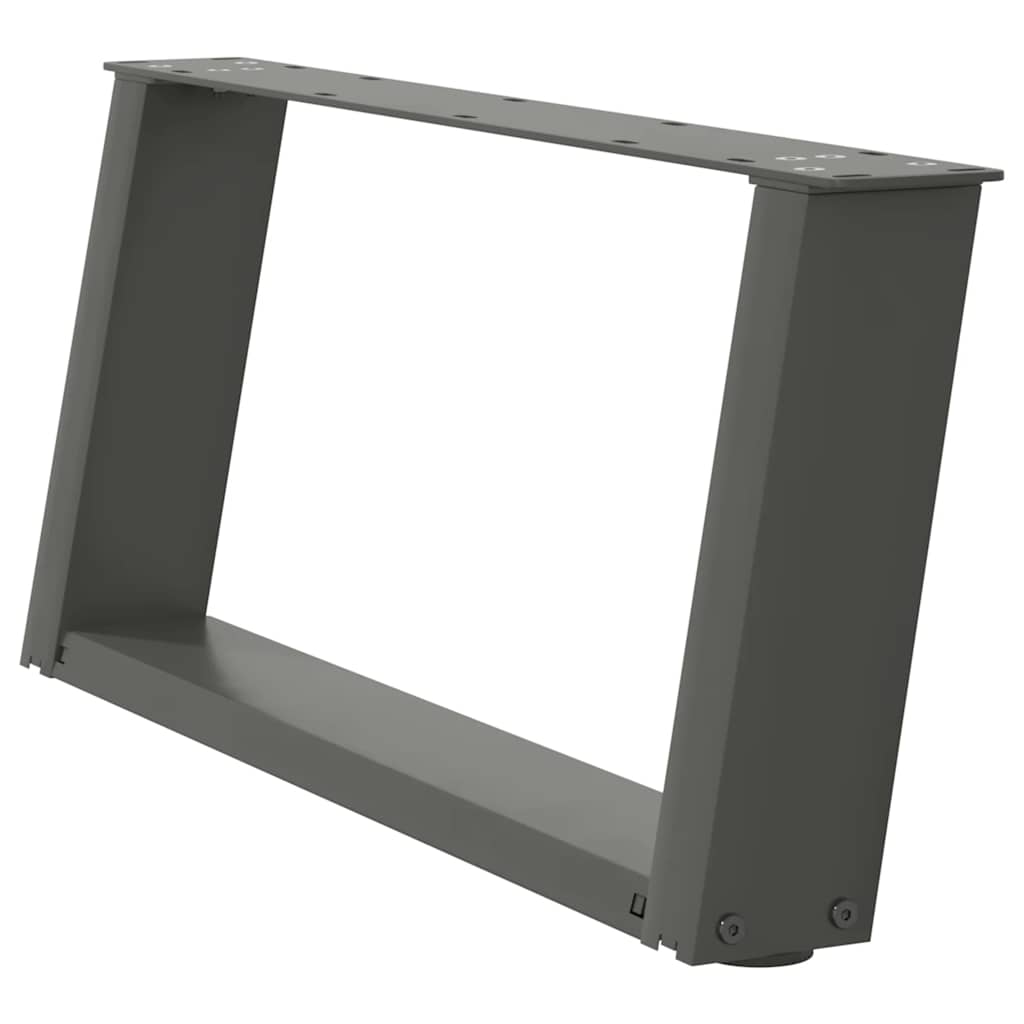 vidaXL Picioare pentru măsuță de cafea în formă de U, 2 buc., antracit, 70x(30-31) cm, oțel vidaXL Picioare pentru măsuță de cafea în formă de U, 2 buc., antracit, 70x(30-31) cm, oțel