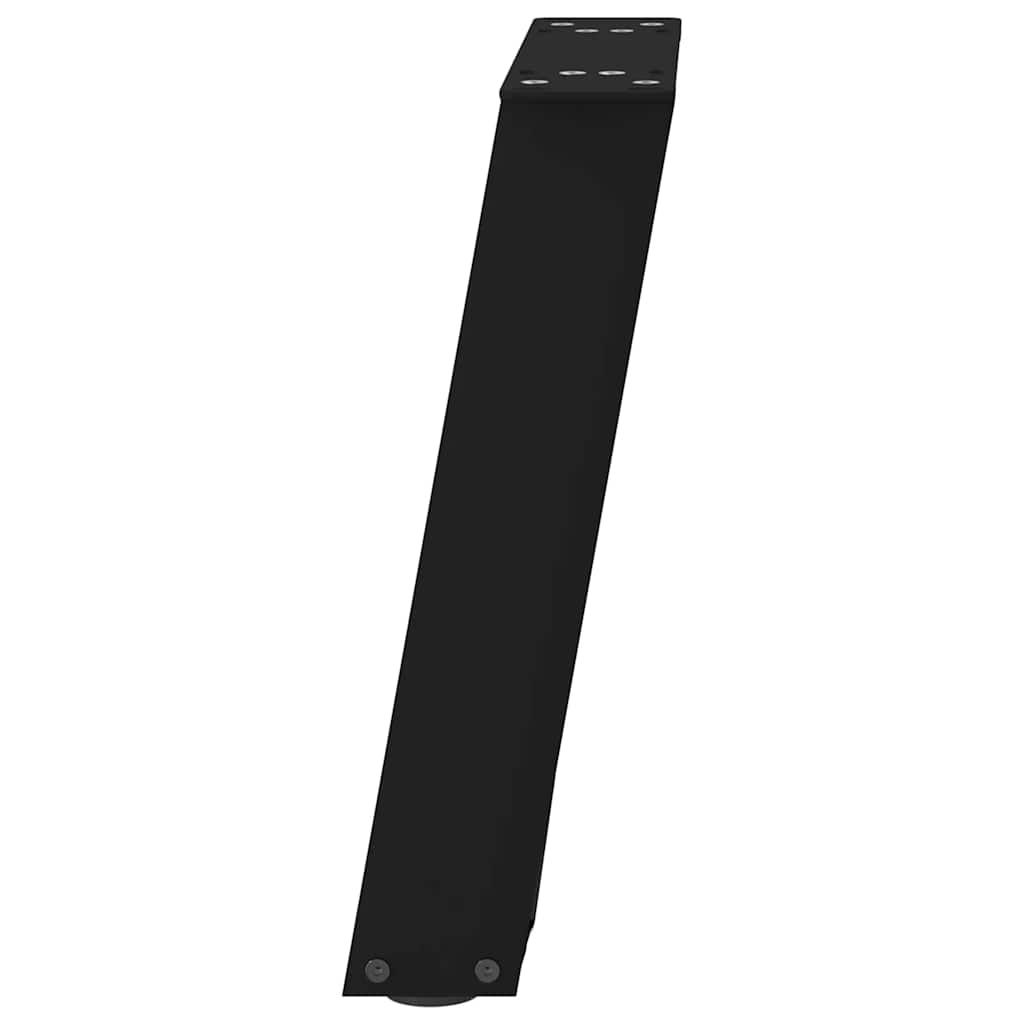 vidaXL Picioare pentru măsuță de cafea în formă de U, 2 buc., negru, 28x(42-43) cm, oțel vidaXL Picioare pentru măsuță de cafea în formă de U, 2 buc., negru, 28x(42-43) cm, oțel