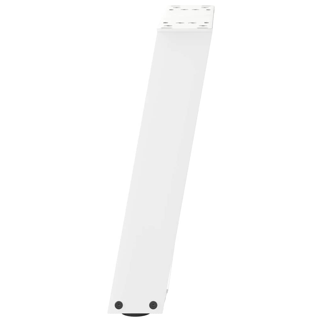 vidaXL Picioare pentru măsuță de cafea în formă de U, 2 buc., alb, 28x(42-43) cm, oțel vidaXL Picioare pentru măsuță de cafea în formă de U, 2 buc., alb, 28x(42-43) cm, oțel