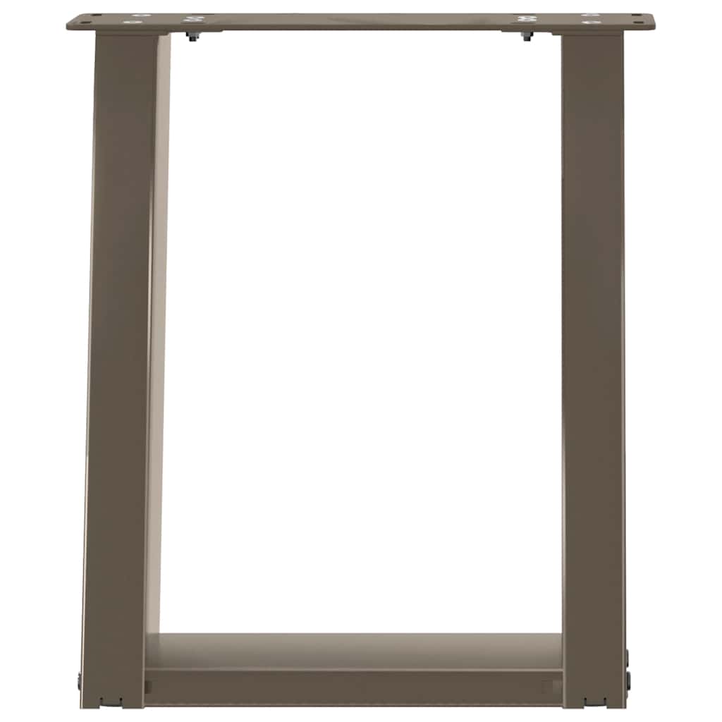vidaXL Picioare pentru măsuță de cafea în formă de U, 2 buc., oțel natural, 28x(42-43) cm vidaXL Picioare pentru măsuță de cafea în formă de U, 2 buc., oțel natural, 28x(42-43) cm