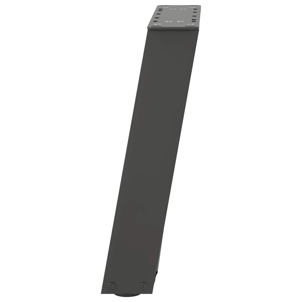 vidaXL Picioare pentru măsuță de cafea în formă de U, 2 buc., antracit, 38x(42-43) cm, oțel