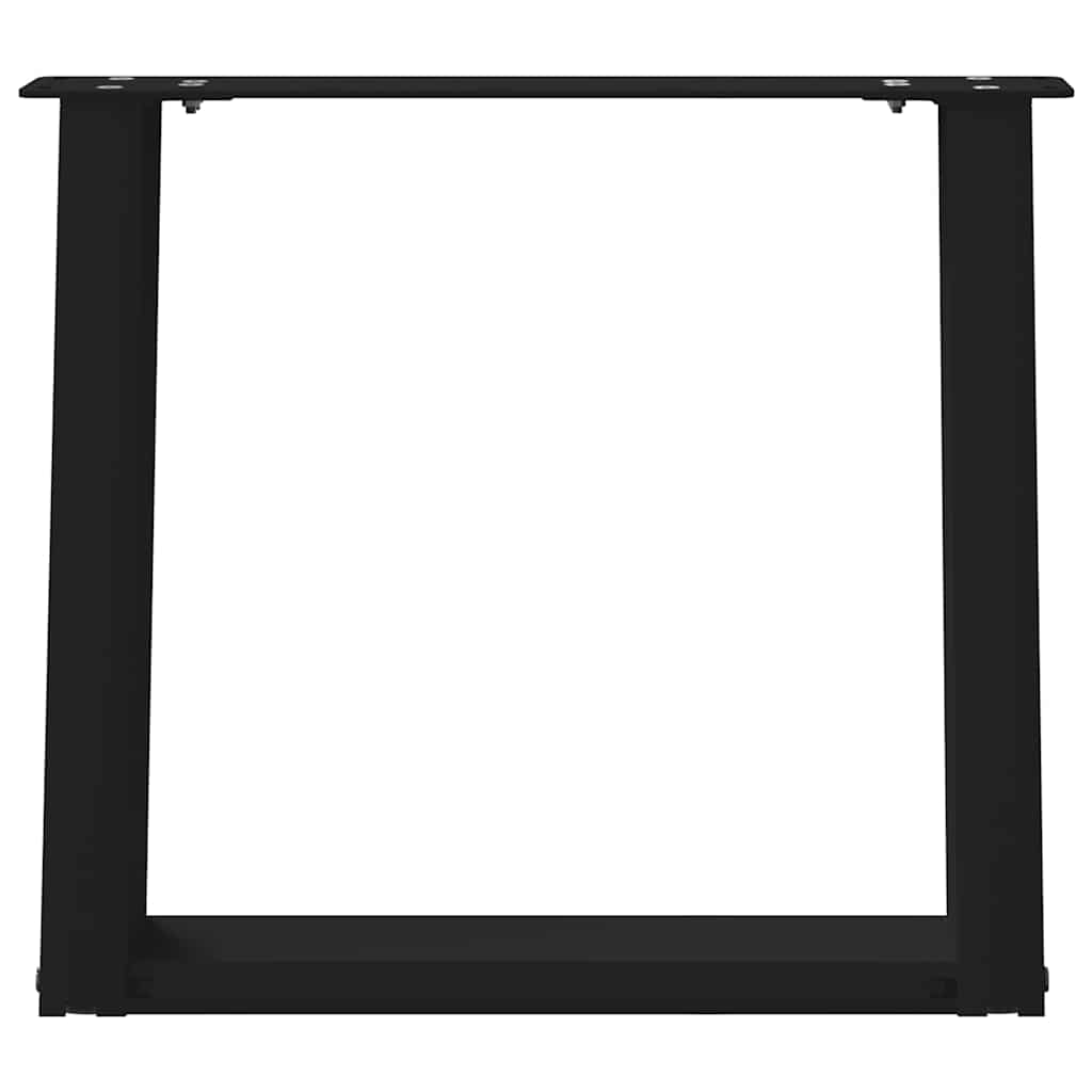 vidaXL Picioare pentru măsuță de cafea în formă de U, 2 buc., negru, 50x(42-43) cm, oțel vidaXL Picioare pentru măsuță de cafea în formă de U, 2 buc., negru, 50x(42-43) cm, oțel