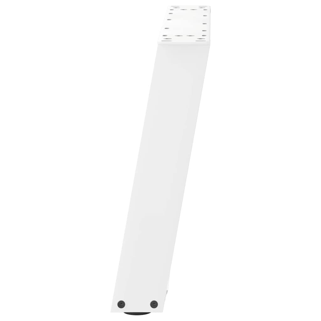 vidaXL Picioare pentru măsuță de cafea în formă de U, 2 buc., alb, 50x(42-43) cm, oțel