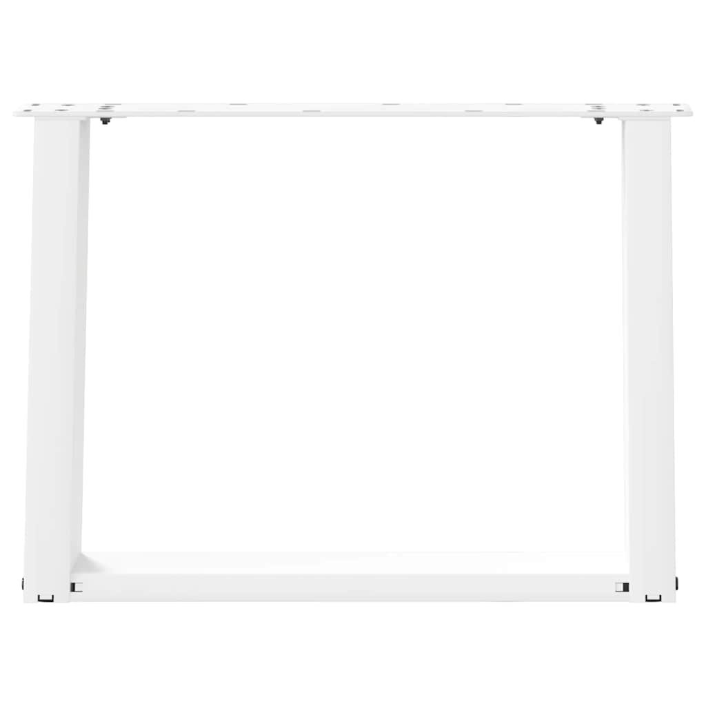 vidaXL Picioare pentru măsuță de cafea în formă de U, 2 buc., alb, 70x(42-43) cm, oțel vidaXL Picioare pentru măsuță de cafea în formă de U, 2 buc., alb, 70x(42-43) cm, oțel