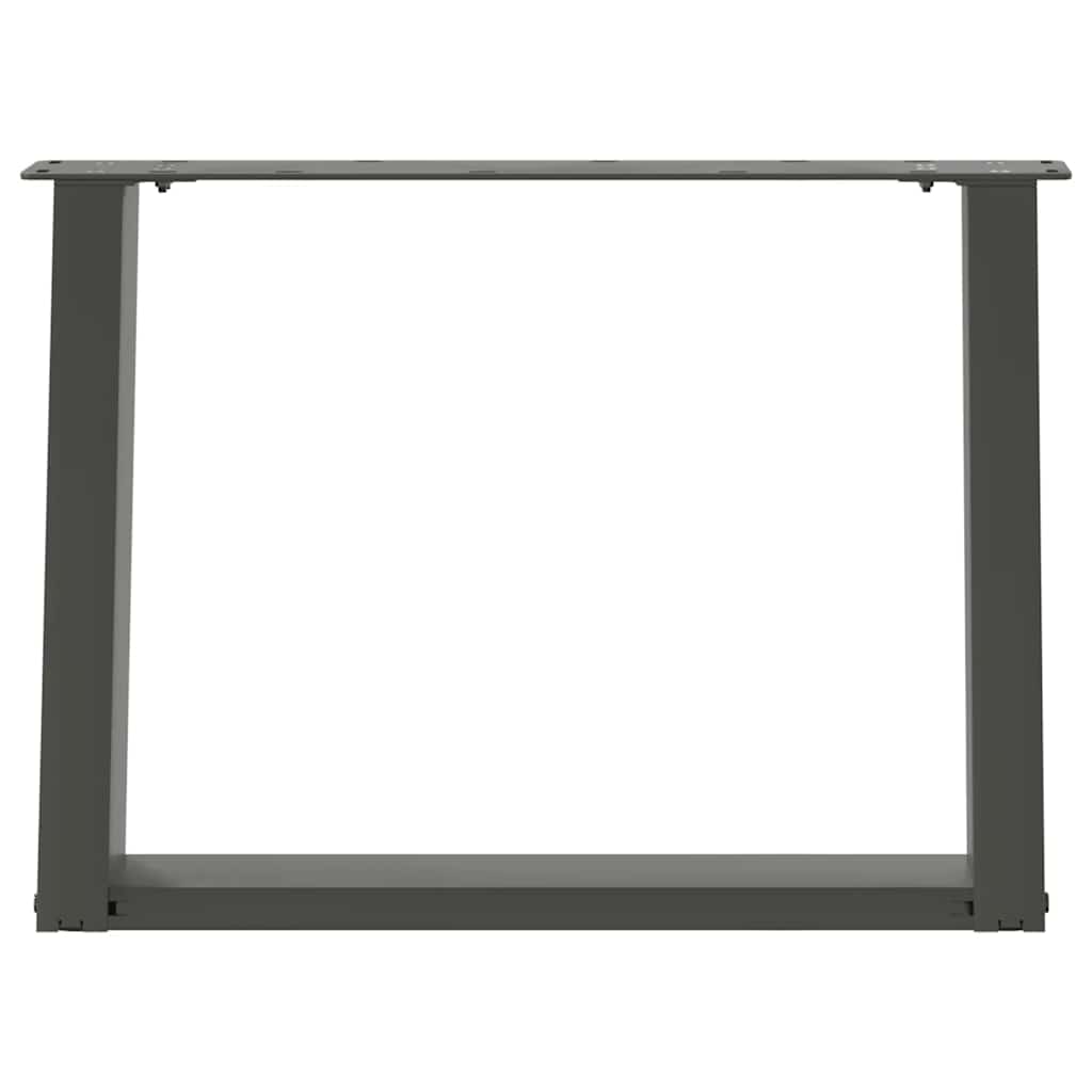 vidaXL Picioare pentru măsuță de cafea în formă de U, 2 buc., antracit, 70x(42-43) cm, oțel vidaXL Picioare pentru măsuță de cafea în formă de U, 2 buc., antracit, 70x(42-43) cm, oțel