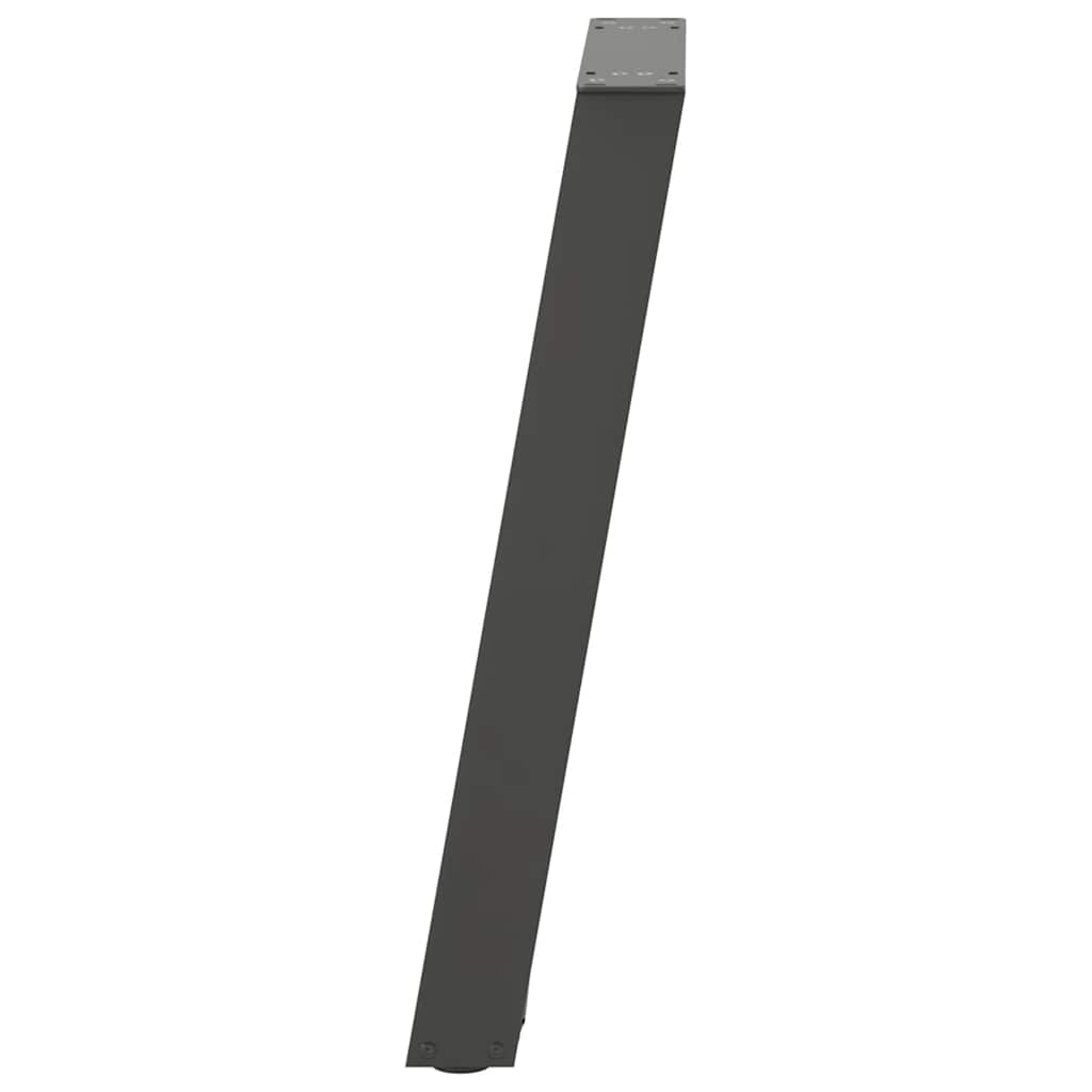vidaXL Picioare de masă consolă în formă de U, 2 buc., antracit, 28x(72-73) cm, oțel vidaXL Picioare de masă consolă în formă de U, 2 buc., antracit, 28x(72-73) cm, oțel