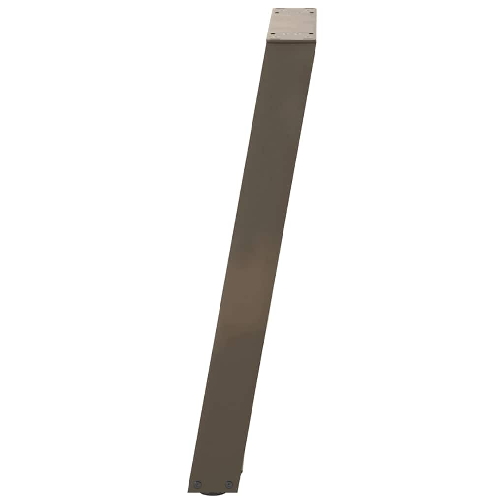 vidaXL Picioare de masă consolă în formă de U, 2 buc., oțel natural, 28x(72-73) cm vidaXL Picioare de masă consolă în formă de U, 2 buc., oțel natural, 28x(72-73) cm