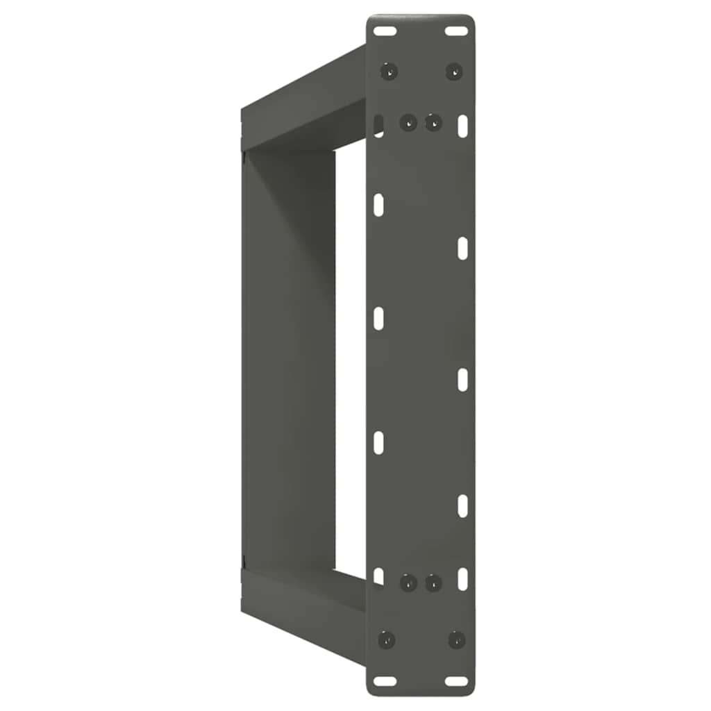 vidaXL Picioare de masă consolă în formă de U, 2 buc., antracit, 38x(72-73) cm, oțel