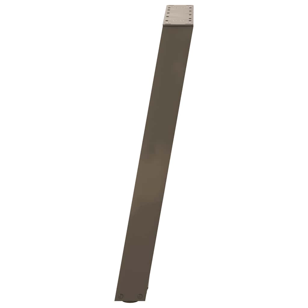 vidaXL Picioare de masă consolă în formă de U, 2 buc., oțel natural, 38x(72-73) cm vidaXL Picioare de masă consolă în formă de U, 2 buc., oțel natural, 38x(72-73) cm